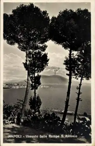 Ak Napoli Neapel Campania, Vesuvio dalle Rampe S. Antonio