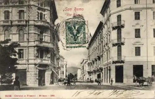 Ak San Remo Ligurien, Via Roma