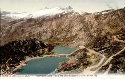 Ak Kanton Bern Schweiz, Grimsel, Grimselhospiz, Naeglis-Grätli