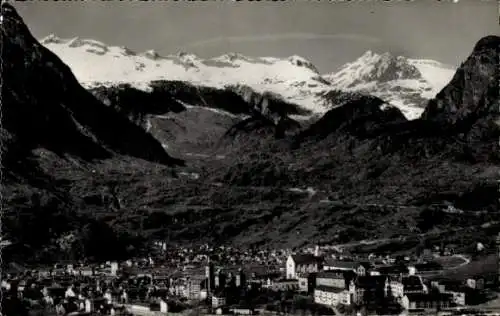 Ak Brigue Brig Glis Kanton Wallis, Panorama, Alpen