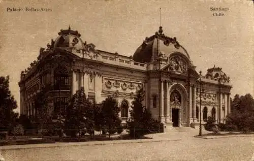 Ak Santiago de Chile, Palacio Bellas-Artes