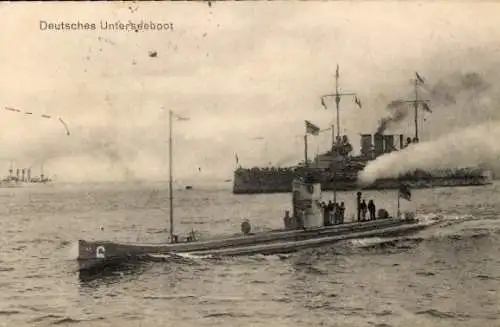 Ak Deutsche U Boote, Unterseeboot, SM U 6, Kaiserliche Marine