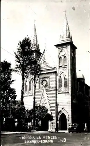 Ak Guayaquil, Ecuador, Merced-Kirche