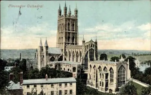 Ak Gloucester Südwestengland, Kathedrale