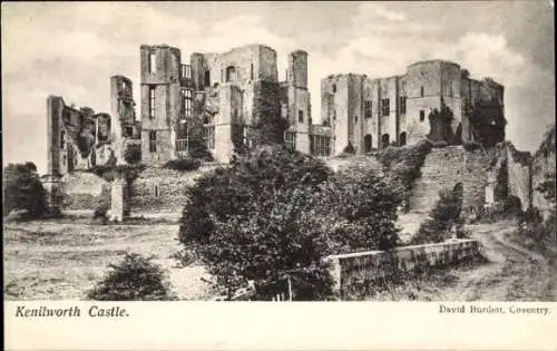 Ak Kenilworth Warwickshire England, Kenilworth Castle