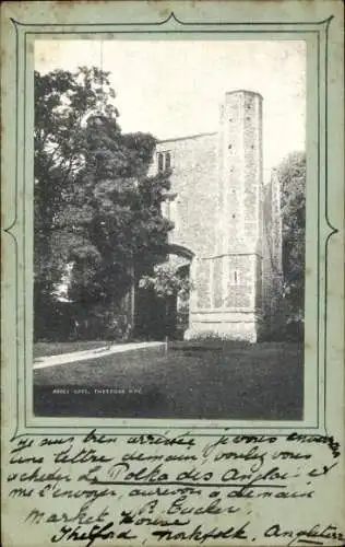 Passepartout Ak Thetford Norfolk England, Abbey Gate