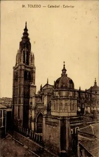 Ak Toledo Kastilien La Mancha Spanien, Kathedrale