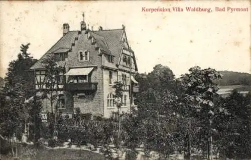 Ak Bad Pyrmont in Niedersachsen, Kurpension Villa Waldburg