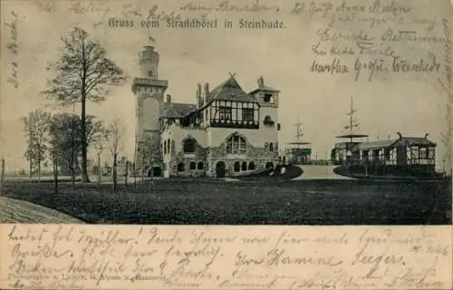 Ak Steinhude Wunstorf in Niedersachsen, Strandhotel