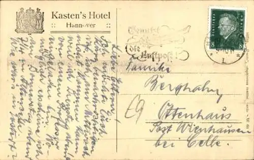 Ak Hannover in Niedersachsen, Kastens Hotel, Straßenansicht