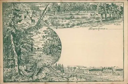 Litho Kirchrode Hannover in Niedersachsen, Tiergarten