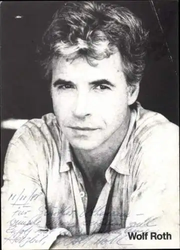 Ak Schauspieler Wolf Roth, Portrait, Autogramm
