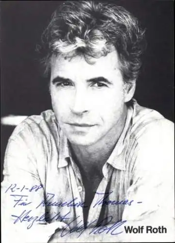 Ak Schauspieler Wolf Roth, Portrait, Autogramm