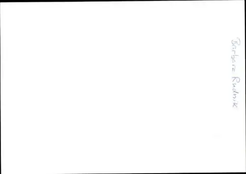 Ak Schauspielerin Barbara Rudnick, Portrait, Autogramm
