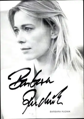 Ak Schauspielerin Barbara Rudnik, Portrait, Autogramm