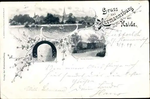 Ak Hermannsburg Südheide Niedersachsen, Lüneburger Heide, Bienenstock