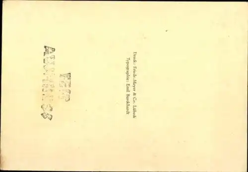 Ak Hansestadt Lübeck, Johannis-Fest 1927, Buchdrucker-Verein