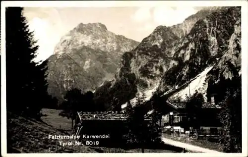Ak Tirol, Karwendel, Falzthurnalpe, Gebäude