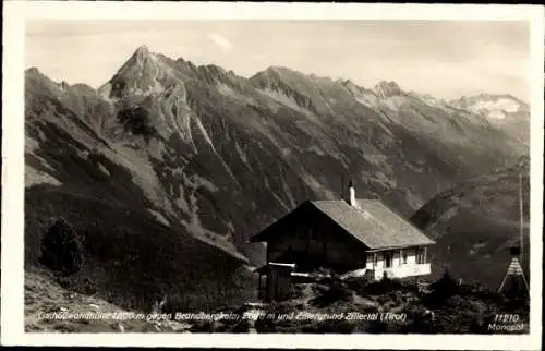 Ak Brandberg Tirol Österreich, Zillergrund, Gschößwandhütte, Brandbergkolm