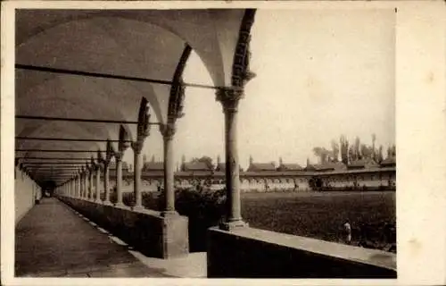 Ak Certosa di Pavia Lombardia, Il Chiostro Grande