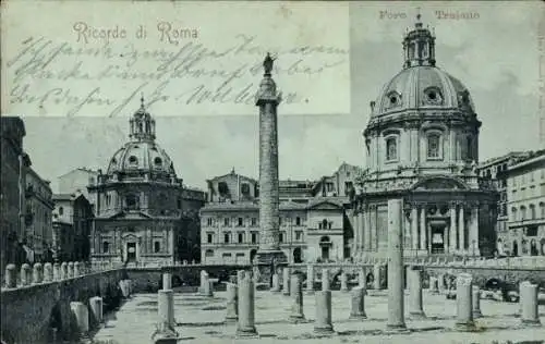 Ak Roma Rom Lazio, Foro Trajano