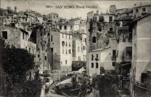 Ak San Remo Ligurien, Ponte Vecchio