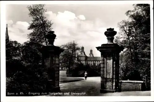 Ak Bonn am Rhein, Hofgarten, Universität, Eingang