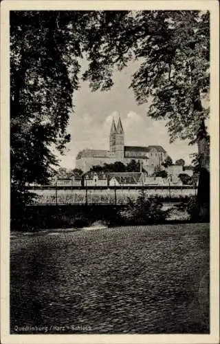 Ak Quedlinburg im Harz, Schloss