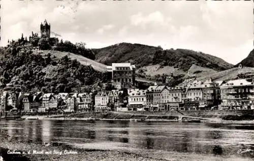 Ak Cochem an der Mosel, Burg Cochem, Teilansicht
