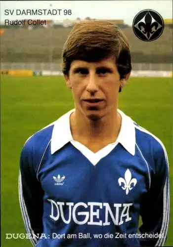 Autogrammkarte Fußball, Rudolf Collet, SV Darmstadt