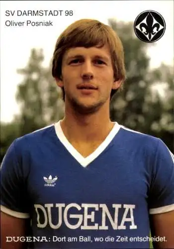 Autogrammkarte Fußball, Oliver Posniak, SV Darmstadt