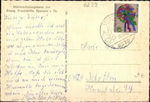 Ak Eppstein im Taunus, Teilansichten, Müttererholungsheim, Evangelische Frauenhilfe Eppstein