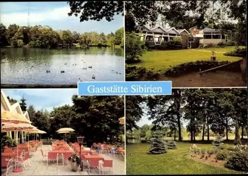 Ak Elmshorn in Holstein, Gaststätte Sibirien, Restaurant, Café, See, Terrasse, Garten