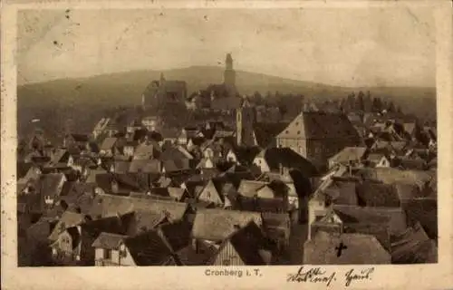 Ak Kronberg im Taunus Hessen, Blick über die Dächer der Stadt