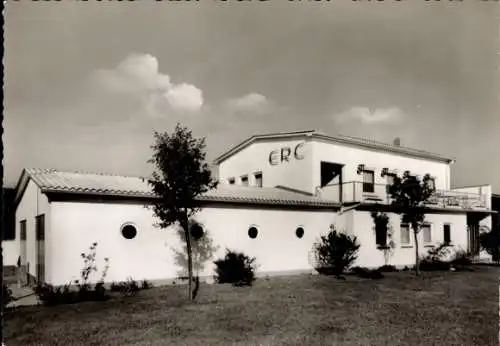 Ak Ostseebad Eckernförde, Clubhaus des Eckernförder Ruderclub von 1924, Am Südstrand