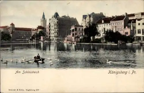 Ak Kaliningrad Königsberg Ostpreußen, Schlossteich