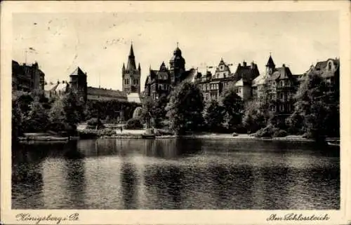 Ak Kaliningrad Königsberg Ostpreußen, Am Schlossteich