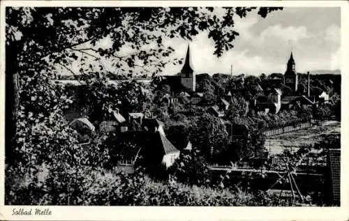 Ak Melle in Niedersachsen, Gesamtansicht, Kirche