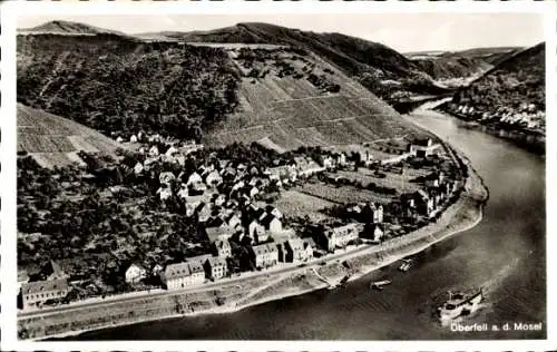 Ak Oberfell an der Mosel, Panorama