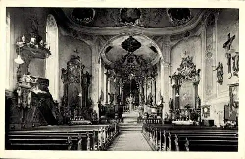 Ak Königheim Bez. Stuttgart, Balthasar Neumann Kirche von innen