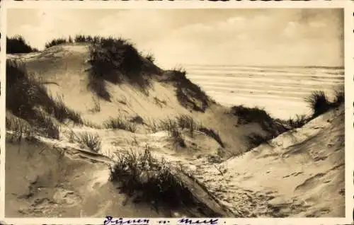 Foto Ak Nordseebad Juist in Ostfriesland, Dünen, Meer