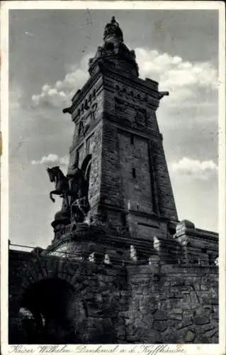 Ak Steinthaleben Kyffhäuserland in Thüringen, Kyffhäuser, Kaiser Wilhelm Denkmal