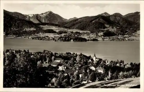 Ak Tegernsee in Oberbayern, Panorama, Abwinkel