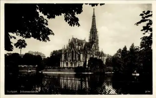 Ak Stuttgart in Württemberg, Johanneskirche