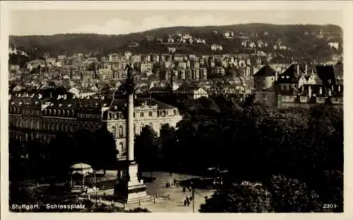 Ak Stuttgart in Württemberg, Schlossplatz