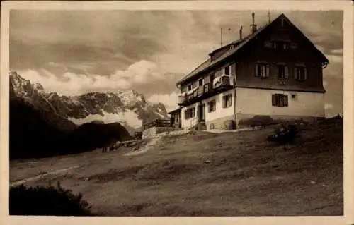 Ak Garmisch Partenkirchen in Oberbayern, Kreuzeckhaus, Adolf Zoeppritz Haus