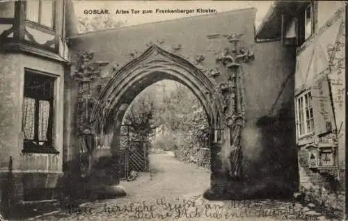 Ak Goslar am Harz, Altes Tor zum Frankenberger Kloster