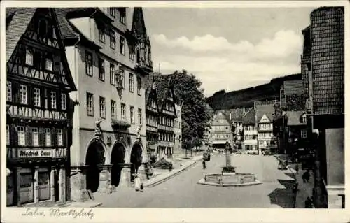 Ak Calw im Nordschwarzwald, Marktplatz