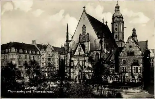 Ak Leipzig in Sachsen, Thomasring, Thomaskirche