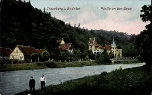 Ak Treseburg Thale im Harz, an der Bode